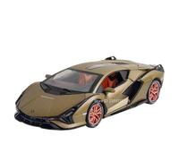 Die-cast car models 1:24 For Lamborghini SIAN FKP37 Sports Car Model Alloy Die-casting Super Sports Car With Sound And Light Alloy car models(SIAN Green)
