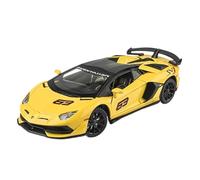 Die-cast car models 1:24 For Lamborghini SVJ63 Racing Car Simulation Alloy Car Model Die-cast Model With Sound And Light Alloy car models(Yellow)