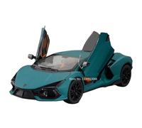 Die-cast car models 1:24 For Lamborghini SVJ63 Revuelto Model Alloy Model Die-cast Vehicle Lights And Sounds Supercar Model Alloy car models(Revuelto Blue)