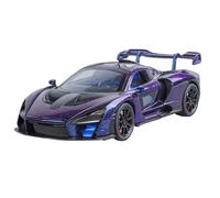 Die-cast car models 1:24 For McLaren Senna Supercar Scale Car Model Alloy Vehicle Die-cast Metal Sound And Light Collection Alloy car models(Purple 2 no box)
