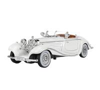 Die-cast car models 1:24 For Mercedes Benz 500K Retro Car Simulation Alloy Nostalgic Classic Car Car Model Ornaments Alloy car models(White Original box)