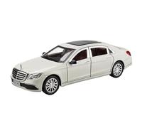 Die-cast car models 1:24 For Mercedes-Benz E300 Alloy Car Model Ornaments Metal Die-casting Sedan Model With Sound And Light Alloy car models(White Original box)