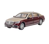 Die-cast car models 1:24 For Mercedes-Benz Maybach GLS600 Alloy Model Car Die-cast Car Simulation Sound And Light Car Model Alloy car models(Brown)