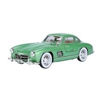 Die-cast car models 1:24 For Mercedes-Benz W140 300SL Alloy Miniature Car Diecast Model Sound And Light Rally Reverse Vehicle Alloy car models(300SL Green)
