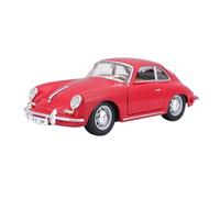 Die-cast car models 1:24 For Porsche 356B Classic Car 1961 Coupe Racing Alloy Car Model Collection Vehicle Diecast Alloy car models(Red)
