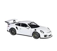 Die-cast car models 1:24 For Porsche 911 GT3 RS Model Car Alloy Sports Car Metal Racing Car Alloy car models(White)