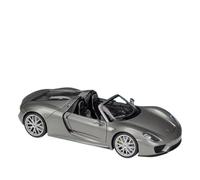 Die-cast car models 1:24 For Porsche 918 Alloy Sports Car Model Die-cast Metal Racing Car Vehicle Model Simulation Collection Alloy car models(Open Titanium)