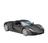 Die-cast car models 1:24 For Porsche 918 Alloy Sports Car Model Die-cast Metal Racing Car Vehicle Model Simulation Collection Alloy car models(Matter black)