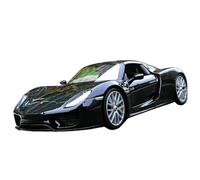 Die-cast car models 1:24 For Porsche 918 Alloy Sports Car Model Die-cast Metal Racing Car Vehicle Model Simulation Collection Alloy car models(Black)