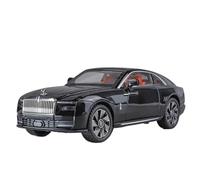 Die-cast car models 1:24 For Rolls Royce Ghost Alloy Luxury Car Model Diecast Metal Vehicle Car Model Sound And Light Alloy car models(Black)