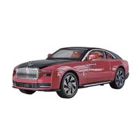 Die-cast car models 1:24 For Rolls Royce Ghost Alloy Luxury Car Model Diecast Metal Vehicle Car Model Sound And Light Alloy car models(Red)