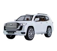Die-cast car models 1:24 For Toyota Land Cruiser LC300 GR Alloy Car Model Car High Simulation Sound And Light Alloy Car Scale model car(White B)