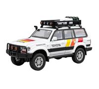 Die-cast car models 1:24 For Toyota LC80 Off-road Vehicle Alloy Car Model Die-cast Ornaments Alloy car models(White with box)