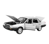 Die-cast car models 1:24 For Volkswagen Die-cast Santana Retro Model Simulation Car With Sound And Light Ornaments Alloy car models(White-Without batter)