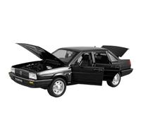 Die-cast car models 1:24 For Volkswagen Santana Alloy Die-cast Car Model High Simulation Vehicle With Sound And Light Pull Back Alloy car models(Black)
