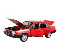 Die-cast car models 1:24 For Volkswagen Santana Alloy Die-cast Car Retro Model Simulation Car With Sound And Light Model Alloy car models(Red-Without batter)