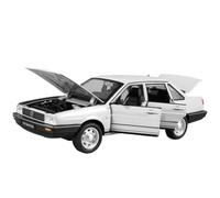 Die-cast car models 1:24 For Volkswagen Santana Car Model Alloy Die-casting High-simulation Vehicle With Sound And Light Pull Back Alloy car models(White)