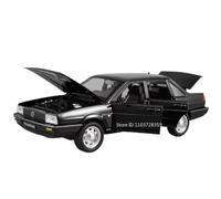 Die-cast car models 1:24 For Volkswagen Santana W140 320SEL Model Car Alloy Die-cast Miniature Car Model Sound And Light Alloy car models(Santana Black)