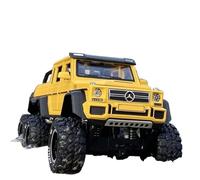 Die-cast car models 1:28 For Mercedes-Benz G63 G65 Large Tire Car Model Die-cast Metal Off-road Vehicle Car Model High Imitation Ornaments Alloy car models(Yellow)