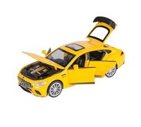 Die-cast car models 1:32 For Benz AMG GT63 Sports Car Alloy Die-cast Car Model Sound And Light Pull Back Collectible Alloy car models(Yellow box)