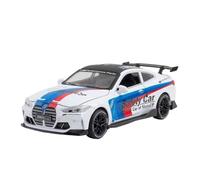 Die-cast car models 1:32 For BMW M4 IM G82 Super Sports Car Alloy Car Model With Pull Back Sound And Light Collection Alloy car models(White 1)