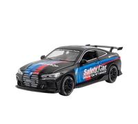 Die-cast car models 1:32 For BMW M4 IM G82 Super Sports Car Alloy Car Model With Pull Back Sound And Light Collection Alloy car models(Black 1)