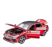Die-cast car models 1:32 For BMW MH8 800 Manhattan Alloy Car Die-cast Miniature Model Pull Back Sound And Light Car Model Alloy car models(Red)