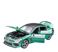 Die-cast car models 1:32 For BMW MH8 800 Manhattan Alloy Car Die-cast Miniature Model Pull Back Sound And Light Car Model Alloy car models(Green)