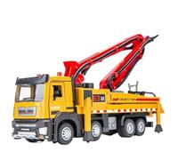 Die-cast car models 1:32 For Cement Concrete Pump Truck Model Car Alloy Engineering Truck Model With Sound And Light Alloy car models