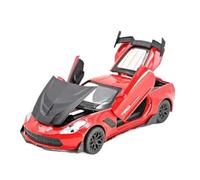 Die-cast car models 1:32 For Chevrolet Corvette Super Model Car Die-cast Simulation Metal Alloy Vehicle Miniature Scale Model Alloy car models(Red No Box)