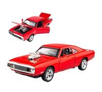 Die-cast car models 1:32 For Dodge Challenger 1970 Fast Alloy Classic Car Model Die-cast Car Furious Car Decoration Pin Alloy car models(Red No Box)