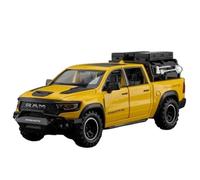 Die-cast car models 1:32 For Dodge RAM 1000 TRX Mammoth Metal Die-cast Alloy Car Model Car Center Console Decorative Ornaments Alloy car models(Yellow)