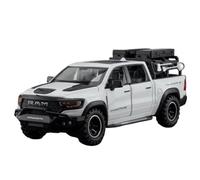 Die-cast car models 1:32 For Dodge RAM 1000 TRX Mammoth Metal Die-cast Alloy Car Model Car Center Console Decorative Ornaments Alloy car models(White)