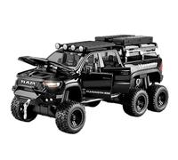 Die-cast car models 1:32 For Dodge Tyrannosaurus RAM 1500 TRX 6 * 6 Ares Alloy Mini Car Die-cast Metal Sound And Light Alloy car models(Black)