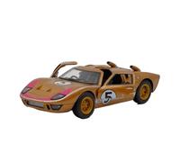 Die-cast car models 1:32 For Ford GT40 MKII Kinsmart 1966 Retro Sports Car Alloy Die-cast Car Model With Pull Back Car Model Alloy car models(Yellow (No Box))