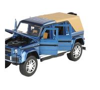 Die-cast car models 1:32 For G65 G650 SUV Alloy Car Model Die-casting Simulation Metal Off-road Vehicle Model Sound Light Collection Ornaments Alloy car models(Blue A)