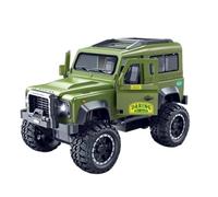 Die-cast car models 1:32 For Jeep Off-road Vehicle Sound And Light Car Model Inertia Plastic Car Open Door Die-casting Model Alloy car models(Green)
