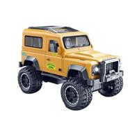 Die-cast car models 1:32 For Jeep Sound And Light Car Model Off-road Vehicle Inertia Plastic Car Open Door Military Vehicle Alloy car models(Orange)