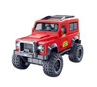 Die-cast car models 1:32 For Jeep Sound And Light Car Model Off-road Vehicle Inertia Plastic Car Open Door Military Vehicle Alloy car models(Red)