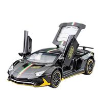 Die-cast car models 1:32 For Lamborghini Avent ADO RS VJ LP780-4 Alloy Super Sports Car Scar Die-cast Model Decoration Trendy Ornaments Alloy car models(Black box)