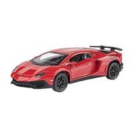 Die-cast car models 1:32 For Lamborghini LP750 Sports Car Police Car Model Alloy Die-cast Miniature With Sound And Light Pull Back Alloy car models(LP750 Red)