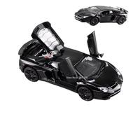 Die-cast car models 1:32 For Lamborghini V12 LP750 Sports Car Model Alloy Die-casting Sound And Light Simulation Collection Alloy car models(Black LP750)