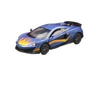 Die-cast car models 1:32 For McLaren 600LT Supercar Model RMZ CiTY Die-cast Metal Vehicle Miniature Collection Ornaments Alloy car models(Blue)