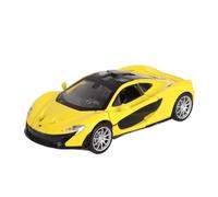 Die-cast car models 1:32 For McLaren P1 Alloy Die-cast Car Model With Sound, Exquisite Collection Of Central Control Ornaments Alloy car models(Yellow)