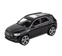 Die-cast car models 1:32 For Mercedes-Benz AMG Model Die-cast Car 6 Doors Can Be Opened Sound Light Back Miniature Vehicle Collection Ornaments Alloy car models(GLE63S Black)