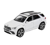 Die-cast car models 1:32 For Mercedes-Benz AMG Model Die-cast Car 6 Doors Can Be Opened Sound Light Back Miniature Vehicle Collection Ornaments Alloy car models(GLE63S White)