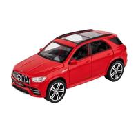 Die-cast car models 1:32 For Mercedes-Benz AMG Model Die-cast Car 6 Doors Can Be Opened Sound Light Back Miniature Vehicle Collection Ornaments Alloy car models(GLE63S Red)