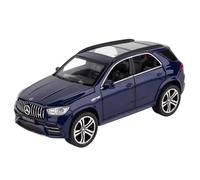 Die-cast car models 1:32 For Mercedes-Benz AMG Model Die-cast Car 6 Doors Can Be Opened Sound Light Back Miniature Vehicle Collection Ornaments Alloy car models(GLE63S Blue)