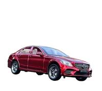 Die-cast car models 1:32 For Mercedes-Benz C260L Alloy Car Model Die-cast Metal Car Car Model Simulation Sound And Light Collection Ornaments Alloy car models(Red)