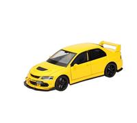 Die-cast car models 1:32 For Mitsubishi Lancer Evolution EVO JKM Alloy Miniature Car Die-cast Metal Scale Car Model Sound And Light Ornaments Alloy car models(Yellow)
